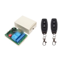 2 Channel AC 110V 220V Power out  RF Wireless Remote Control Radio Controller