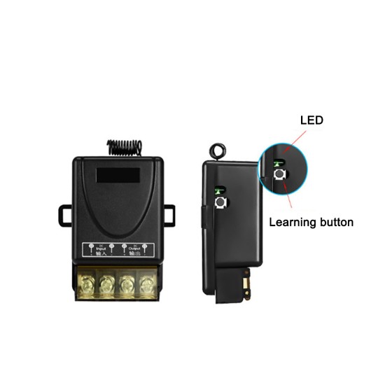 1 Ch 30amp  DC9V-72VDC power out RF Wireless Remote Control Radio Controller DC9V 12V 24V 48v