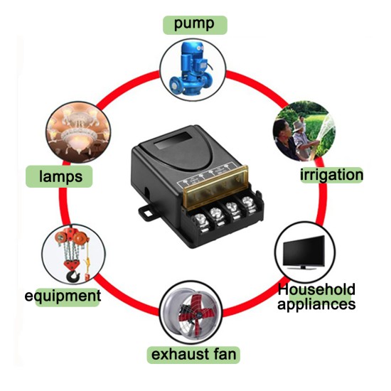 1 Ch 30amp  DC9V-72VDC power out RF Wireless Remote Control Radio Controller DC9V 12V 24V 48v
