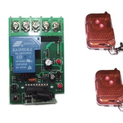 High power 1 Channel DC 30A RF radio remote control switch with transmitters & receiver 100M  