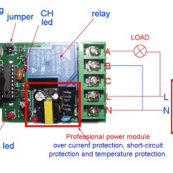 High power 1 Channel AC 110V-220V 30A RF radio remote control switch with transmitters & receiver 100M 
