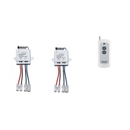 one to 2 independent receivers 1Channel 10amp  AC110V 220V power output RF Wireless Remote Control switch Raio Controller