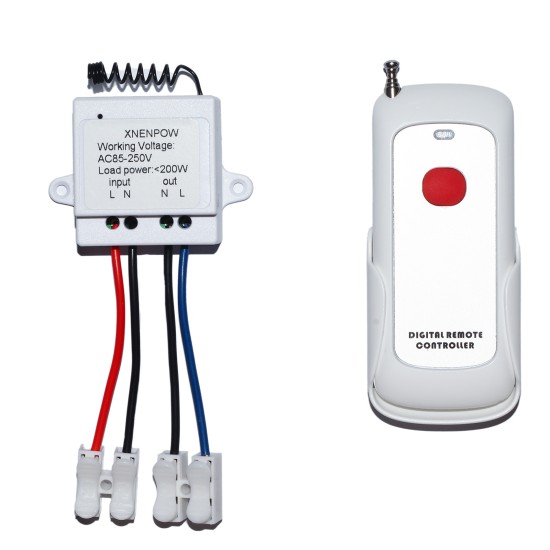 Mini 1 Channel 10amp  AC110V 220V power output RF Wireless Remote Control switch Radio Controller