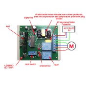 one AC motor Forward and reverse RF Wireless Remote Control switch AC85~250V