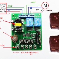 AC110-220v motor forward and reverse timing function
