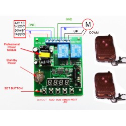 AC110-220v motor forward and reverse timing function
