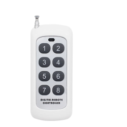 300m / 900ft (theoretically) 8 button remote