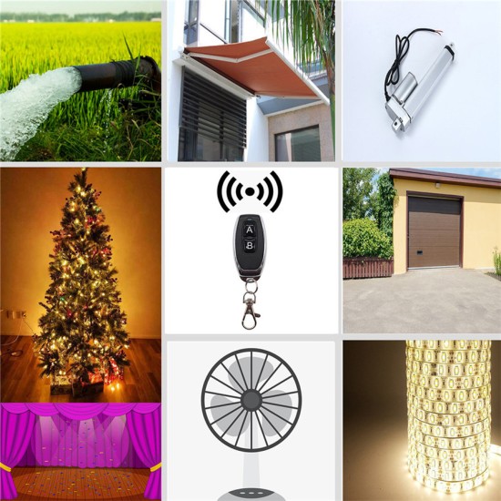 2 Channel AC 110V 220V Power out  RF Wireless Remote Control Radio Controller