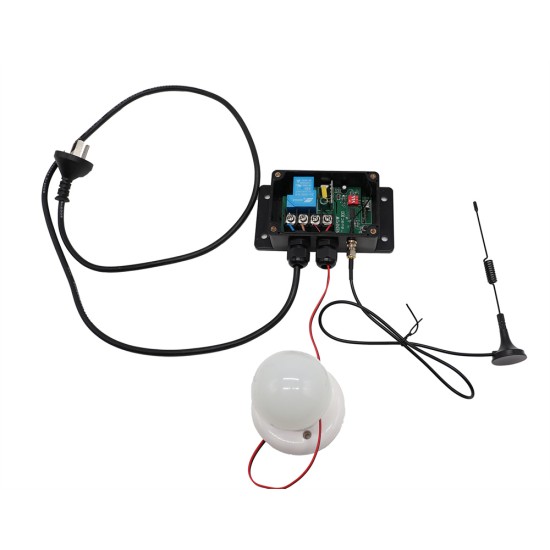 AC 89~250V 5000 FT 1 Channel AC110V 220V 30Amp Waterproof  ip65 Delay Mode Wireless Remote Control Switch 