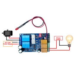 PWM DC Motor Speed Switch Forward and Reverse, DC 9V 12V 24V 36V 48V 7Amp 