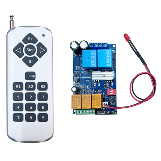 PWM DC Motor Speed Remote Control Switch Forward and Reverse, DC 9V 12V 24V 36V 48V 7Amp for Train Model Railway Model led Control