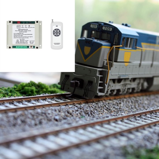 DC motor Forward reverse PWM speed control HO N proportional train model controller Remote Control Slow start and stop mode 